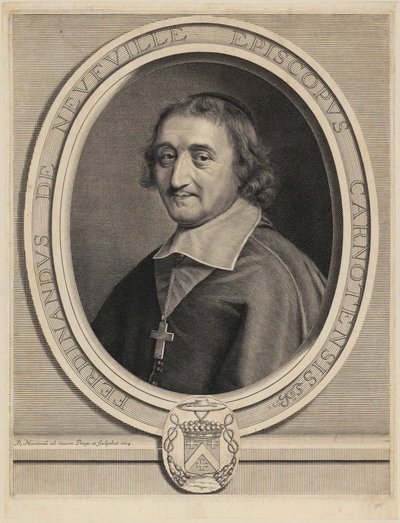 Porträt von Ferdinand de Neufville von Villeroy von Robert Nanteuil