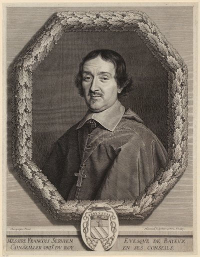 Porträt von François Servien von Robert Nanteuil