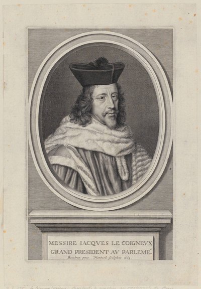 Porträt von Jacques Le Coigneux von Robert Nanteuil
