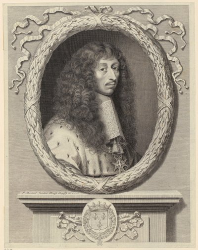Porträt von Louis II. de Bourbon, Prinz von Condé [Le Grand Condé] von Robert Nanteuil
