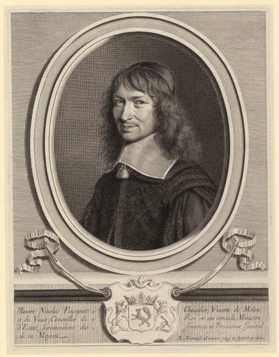 Porträt von Nicolas Fouquet von Robert Nanteuil