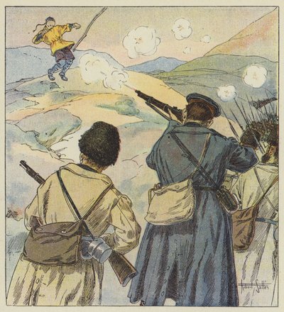 Kapitän Kryjanwoshi erschoss einen Chinesen mit einem Gewehrschuss von Robert Salles