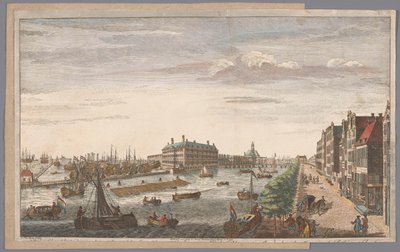Ansicht des Admiralitätsmagazins in Amsterdam von Robert Sayer (possibly)