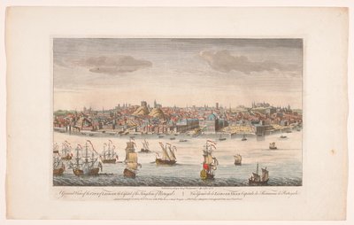 Ansicht der Stadt Lissabon von Robert Sayer
