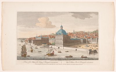 Ansicht des Königspalastes in Lissabon von Robert Sayer