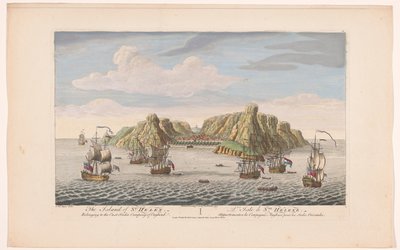 Ansicht der Insel St. Helena von Robert Sayer