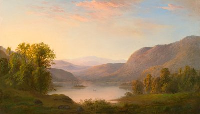 Ein Blick in die Laurentinischen Berge, nahe Québec von Robert Scott Duncanson