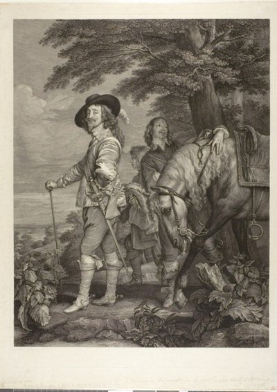 Karl I., König von England, mit James, 1. Herzog von Hamilton von Robert Strange