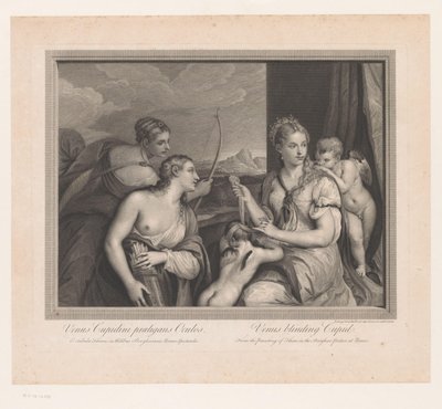 Venus verbindet Cupido die Augen von Robert Strange