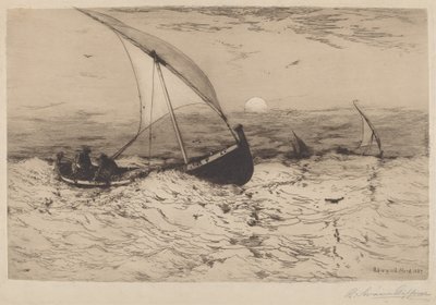 Neapolitanische Fischerboote kehren nach Hause zurück von Robert Swain Gifford