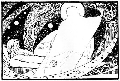 Zeichnung für das Buch Hiob, 1913 von Robert Traill Rose
