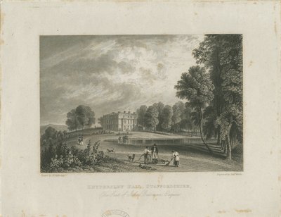 Biddulph - Knypersley Hall [neu]: Stahlstich, undatiert [?19. Jh.] von Robert Wallis