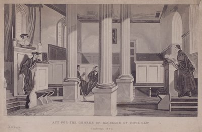 Akt für den Grad des Bachelor of Civil Law, Cambridge von Robert William Buss