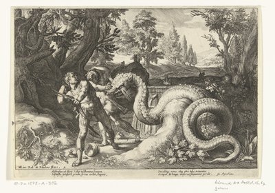 Gefährten von Kadmos von einem Drachen verschlungen von Robert de Baudous