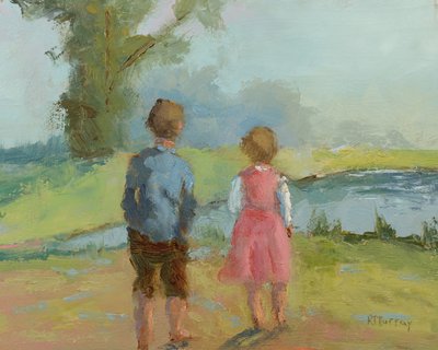 Kinder senden im Wind von Roberta Murray