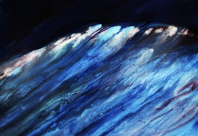 Tosende tiefblaue Welle von RodMacIver