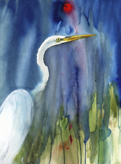Anmutiger Reiher blauer Sumpf von RodMacIver