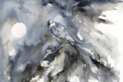 Falkenwache im Mondlicht von RodMacIver