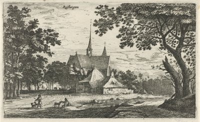 Ansicht der St.-Willibrordus-Kirche in Klein-Zundert von Roelant Roghman