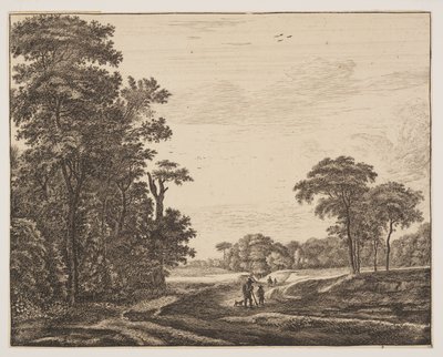 Platte 2, aus Sechs Ansichten im Wald von Den Haag von Roelant Roghman