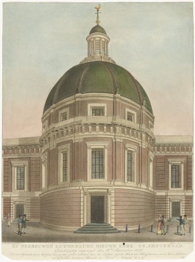 Herbouwde Nieuwe Lutherse kerk te Amsterdam von Roelof van der Meulen
