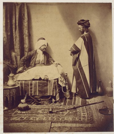 Ein Gespräch beim Rauchen, 1858 von Roger Fenton