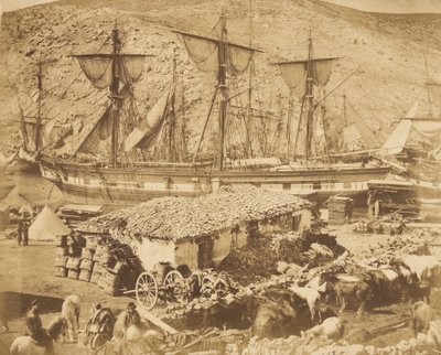 Der Hafen von Balaklawa, der Viehpier von Roger Fenton