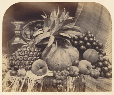 [Stillleben mit Früchten und Karaffe] von Roger Fenton