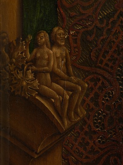 (Detail) von Lukas, der das Porträt der Jungfrau zeichnet von Rogier van der (after) Weyden
