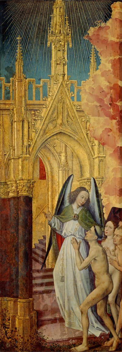 Die Guten werden in den Himmel geführt, Detail aus dem Jüngsten Gericht, ca. 1451 von Rogier van der Weyden