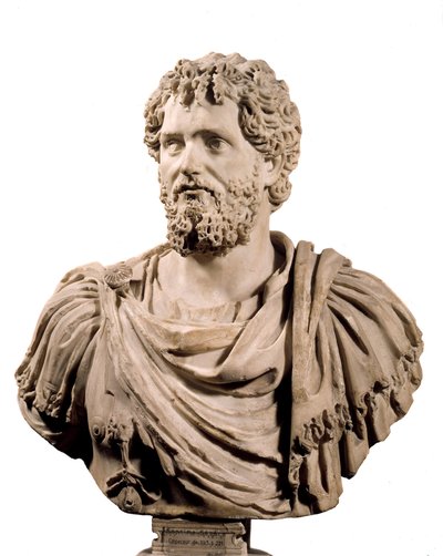 Kunst Rom: Büste des römischen Kaisers Septimius Severus (Kaiser 193-211 n. Chr.). Paris, Musée du Louvre von Roman