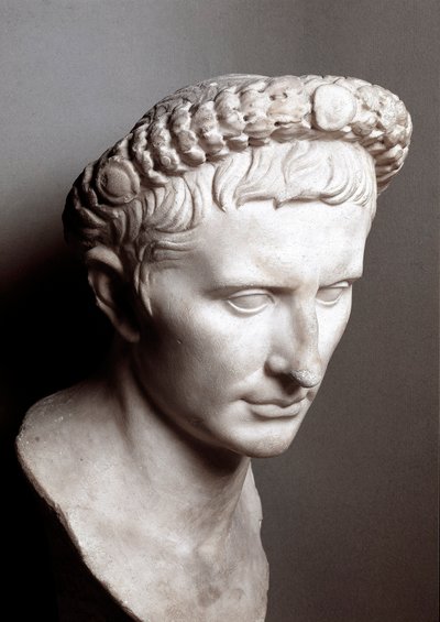 Büste des römischen Kaisers Augustus (Gaius Julius Caesar Octavianus) von Roman