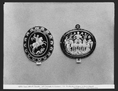 Kameen, die Konstantin II. den Jüngeren zeigen, wie er seine Feinde tötet, und den Triumph von Licinius von Roman