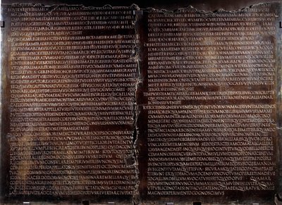 Claudienne Tisch: Rede von Claude (Claudius oder Clodio) von Roman