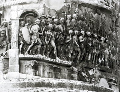 Detail von der Säule des Marcus Aurelius (Colonna Antonina), 180-196 n. Chr. von Roman