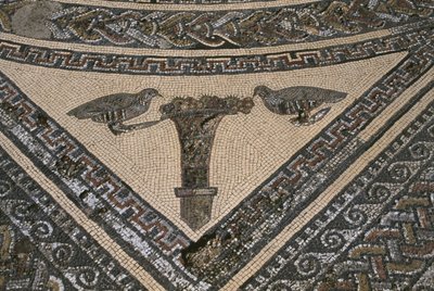 Haus des Orpheus, Orpheus umgeben von wilden Tieren (Detail) von Roman