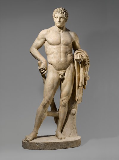 Marmorstatue eines jugendlichen Herkules, 69-96 n. Chr. (Marmor) von Roman