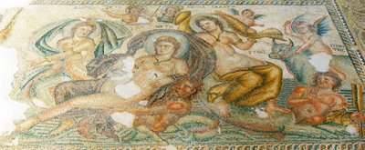 Nereiden und Bythos, Haus des Aion, Paphos, Zypern von Roman