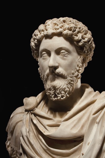 Porträtbüste des Kaisers Marcus Aurelius, ca. 170-180 n. Chr. von Roman