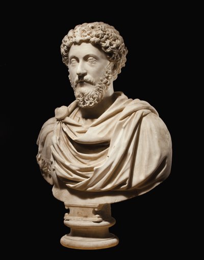 Porträtbüste des Kaisers Marcus Aurelius, ca. 170-180 n. Chr. von Roman