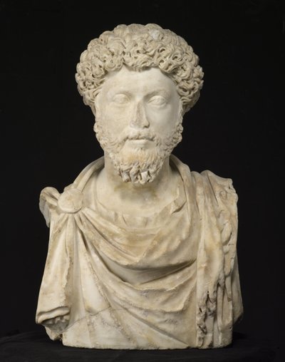 Porträt des Kaisers Marcus Aurelius, spätes 2. Jahrhundert von Roman
