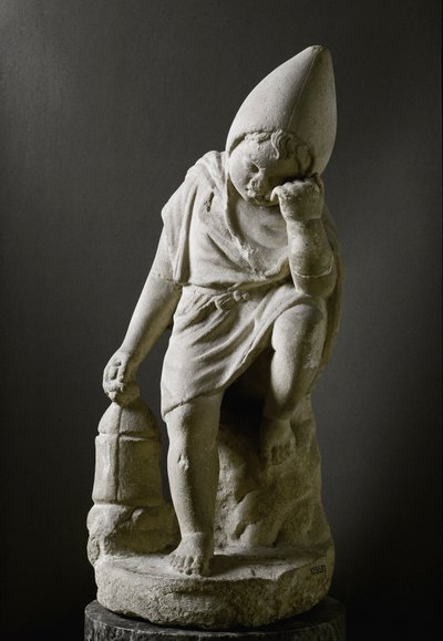Römische Kunst: Schlafender Sklave. Skulptur. 1. Jahrhundert v. Chr. von Roman