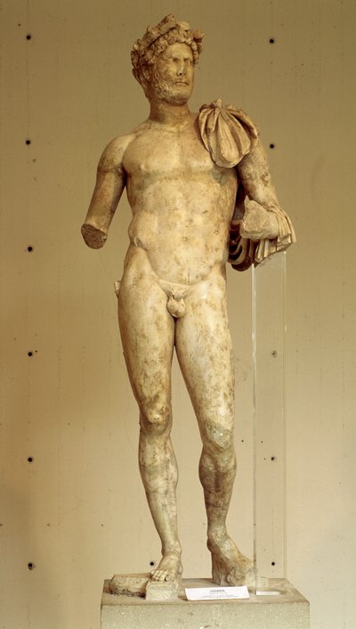 Statue des Kaisers Hadrian - Archäologisches Museum von Vaison-la-Romaine, 2. Jahrhundert von Roman