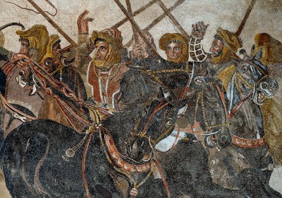 Die Schlacht von Issos, gewonnen von Alexander dem Großen gegen Darius von Roman