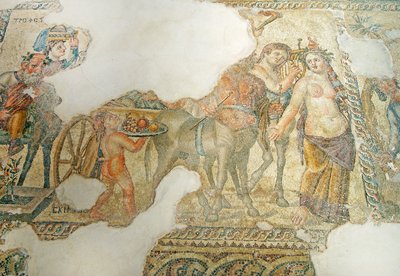 Der triumphale Zug des Dionysos, Haus des Aion, Paphos, Zypern von Roman