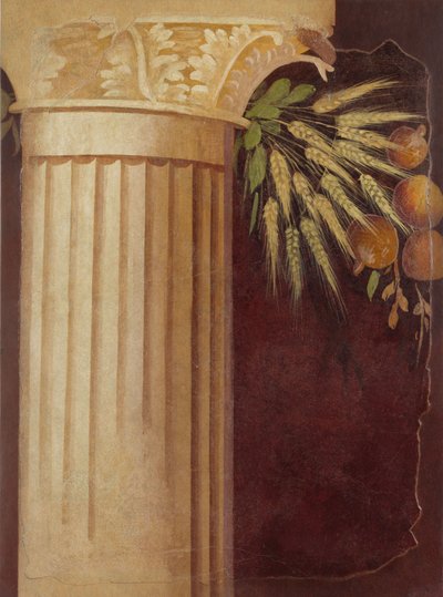 Wandmalereifragment aus dem Peristyl einer Villa in Boscoreale, ca. 50-40 v. Chr. von Roman Republican Period