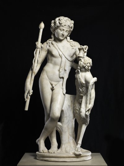 Dionysos mit Pan, 50-150 n. Chr. von Roman Roman