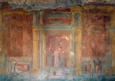Fresko, das Iphigenie in Tauris darstellt, Haus des Pinarius Cerialis, Pompeji (Unesco-Weltkulturerbe), Kampanien, Italien, römische Zivilisation von Roman Roman