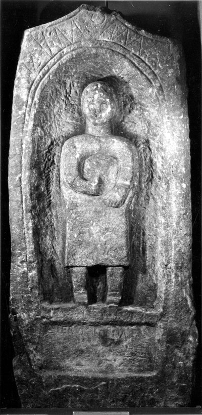 Römischer Grabstein mit Grabinschrift für Pervica (Sandstein) von Roman Roman