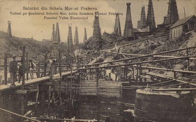 Ölquellen, Moreni, Rumänien von Romanian School